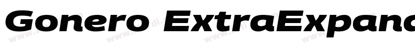 Gonero ExtraExpanded字体转换